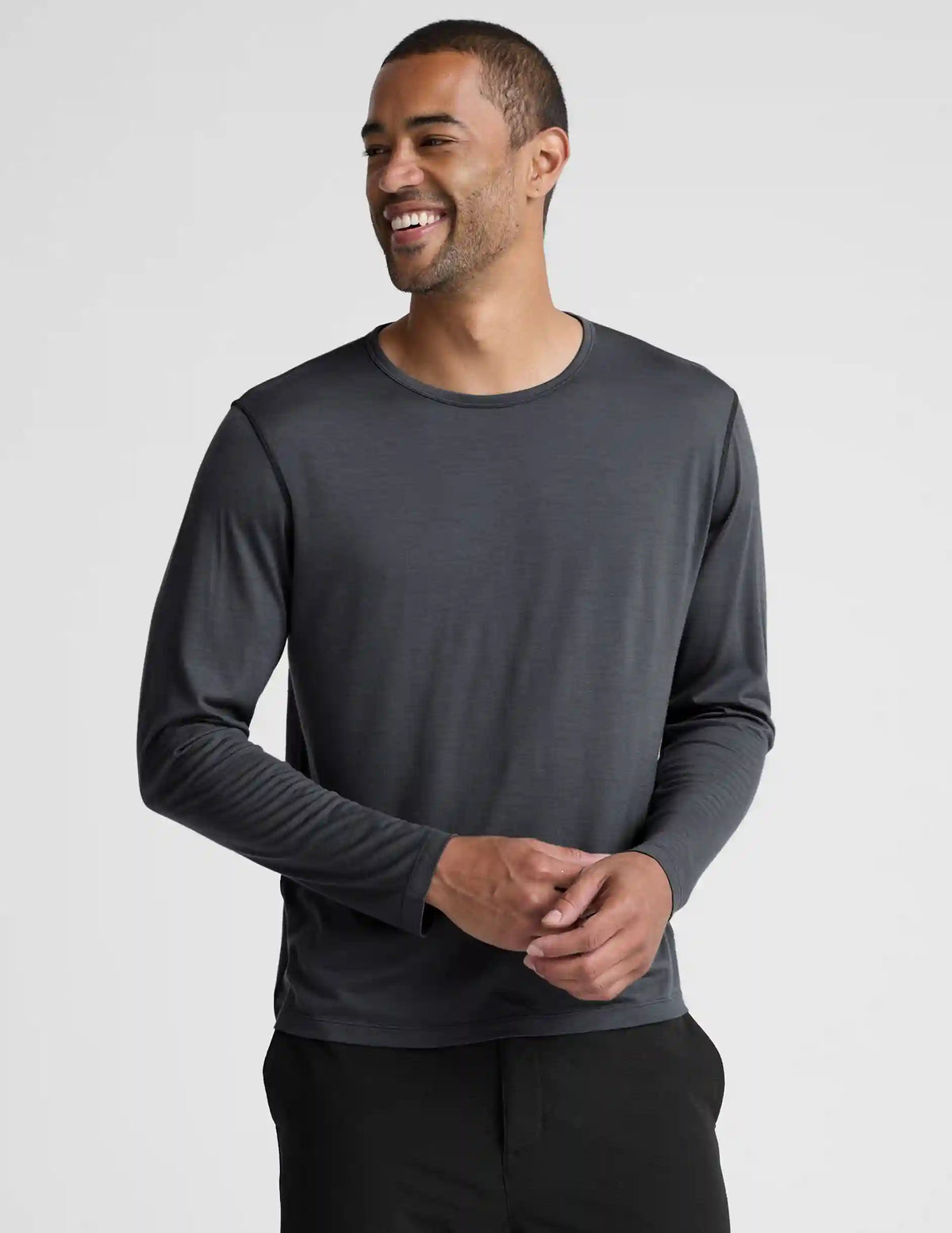 Merino Wool Men's Long Sleeve Crew