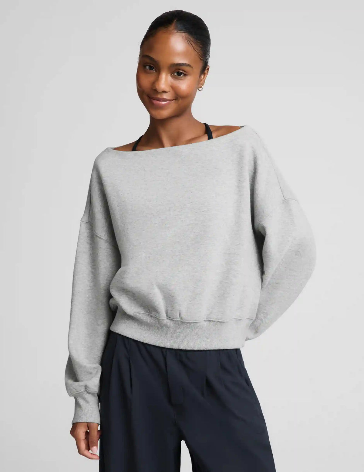 LuxeFleece 2.0™ Off The Shoulder Sweatshirt